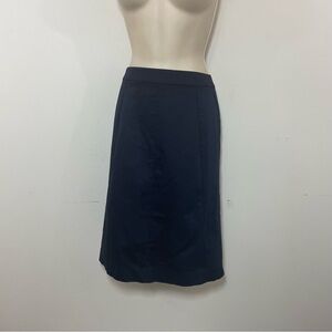 Ann Taylor Womens Blue Knee Length Straight Pencil Skirt Sz US 8 Career NWT